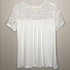 White lace top